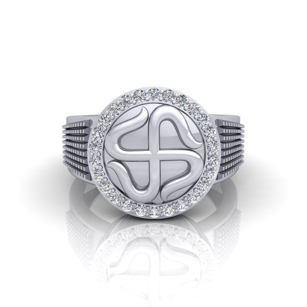 Fancy Mens Ring 3D print model_6