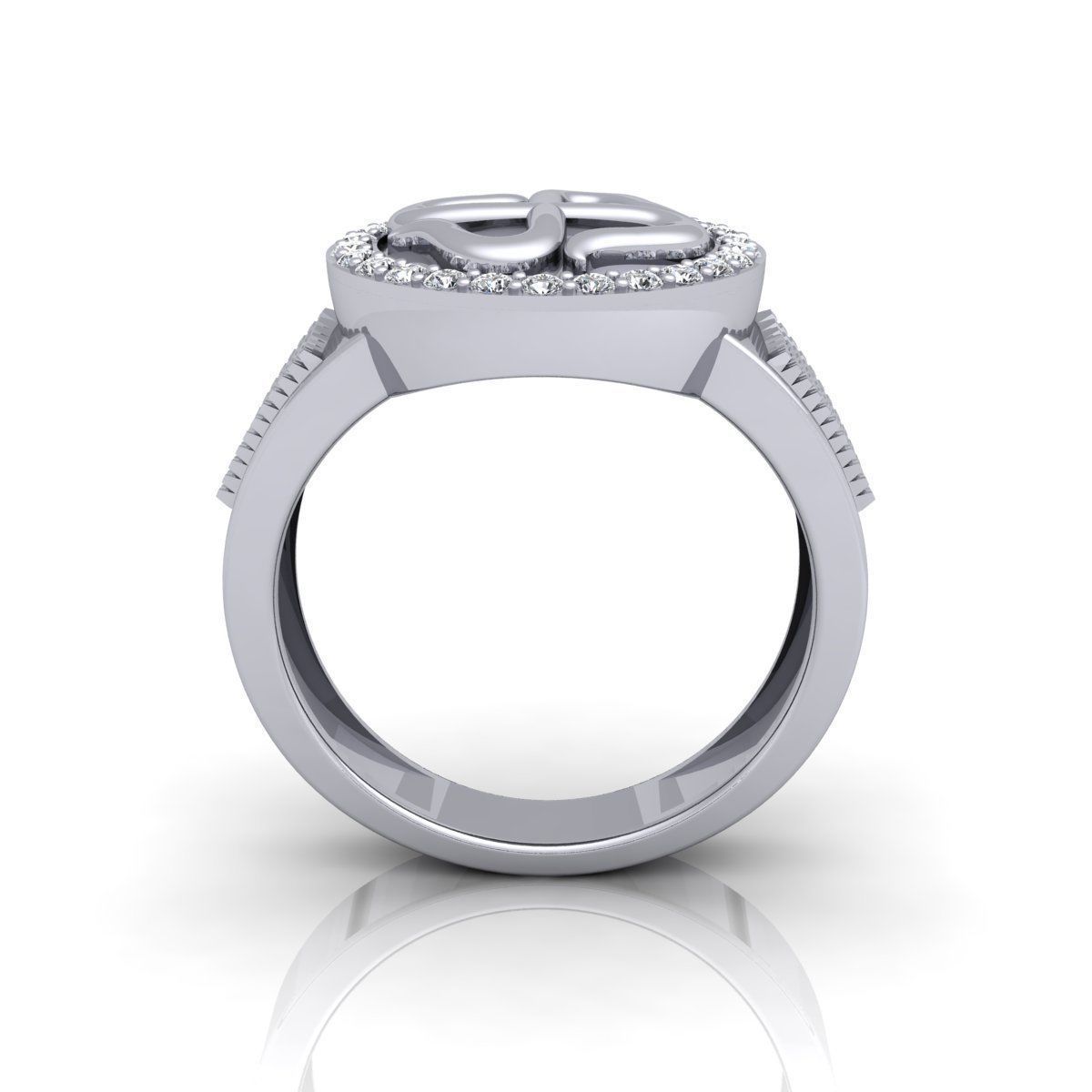 Fancy Mens Ring 3D print model_3
