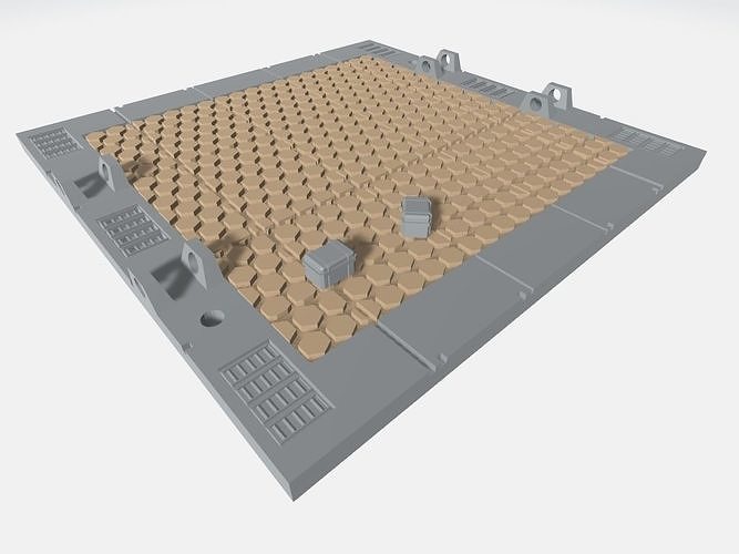 Mecha Hangar Bay Base -MHB02 B-only-  Free 3D print model