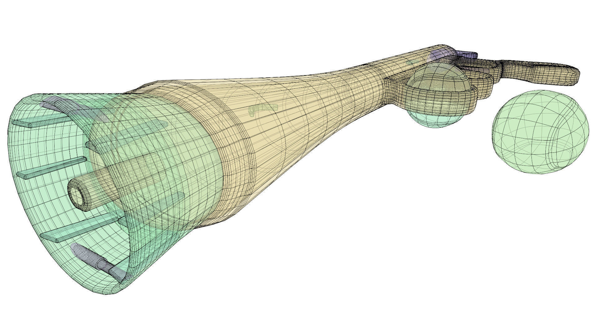 Dog ball launcher 3D model_13