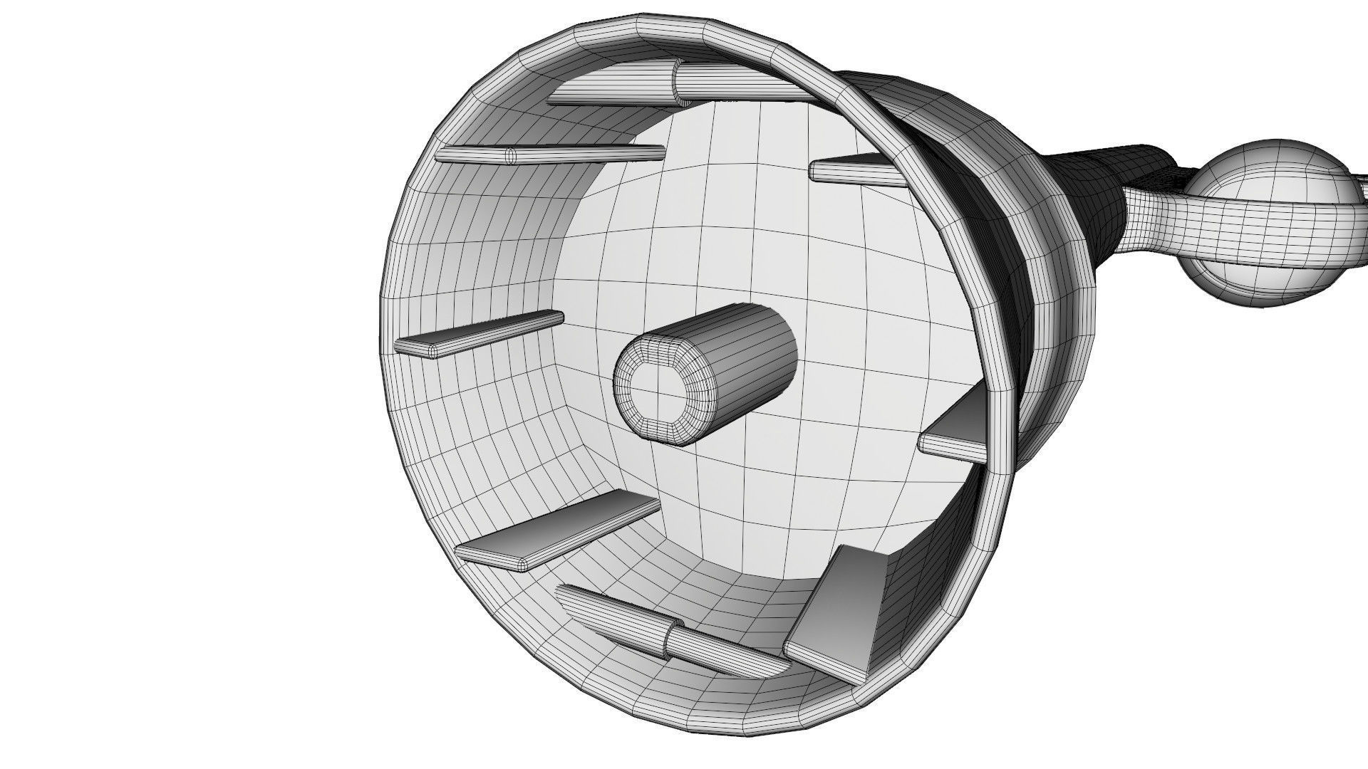 Dog ball launcher 3D model_10