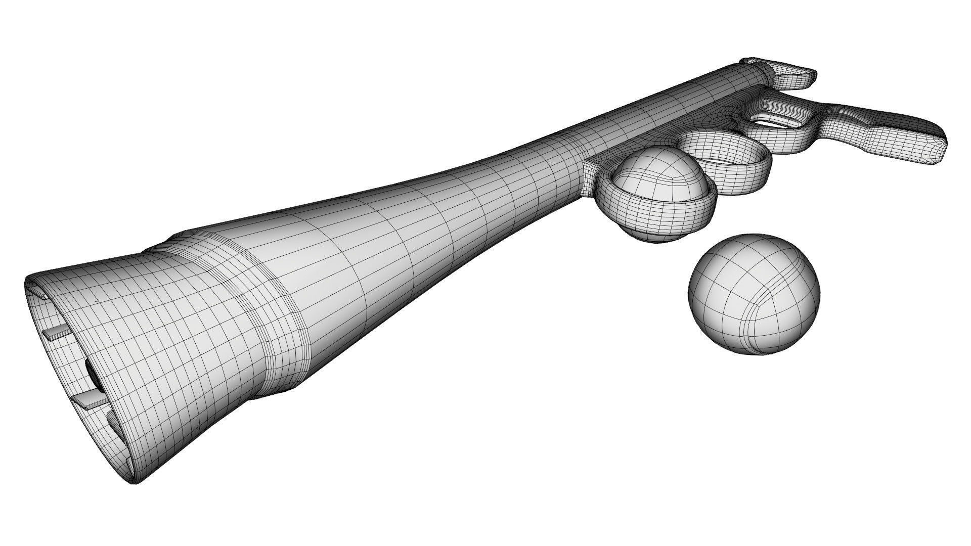 Dog ball launcher 3D model_9