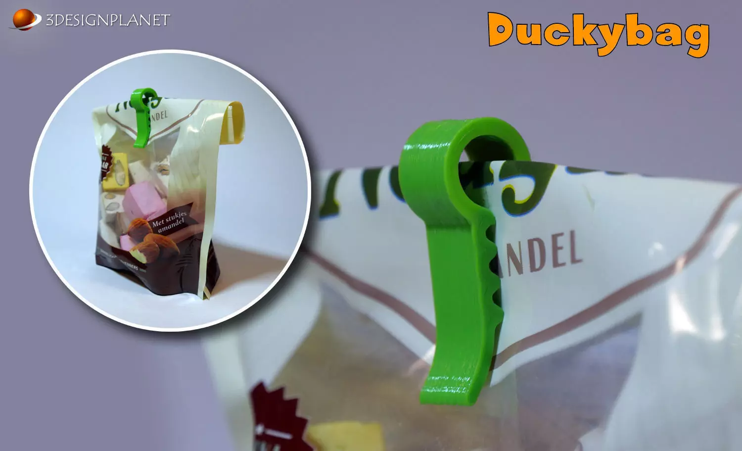 Duckybag clip 3D print model