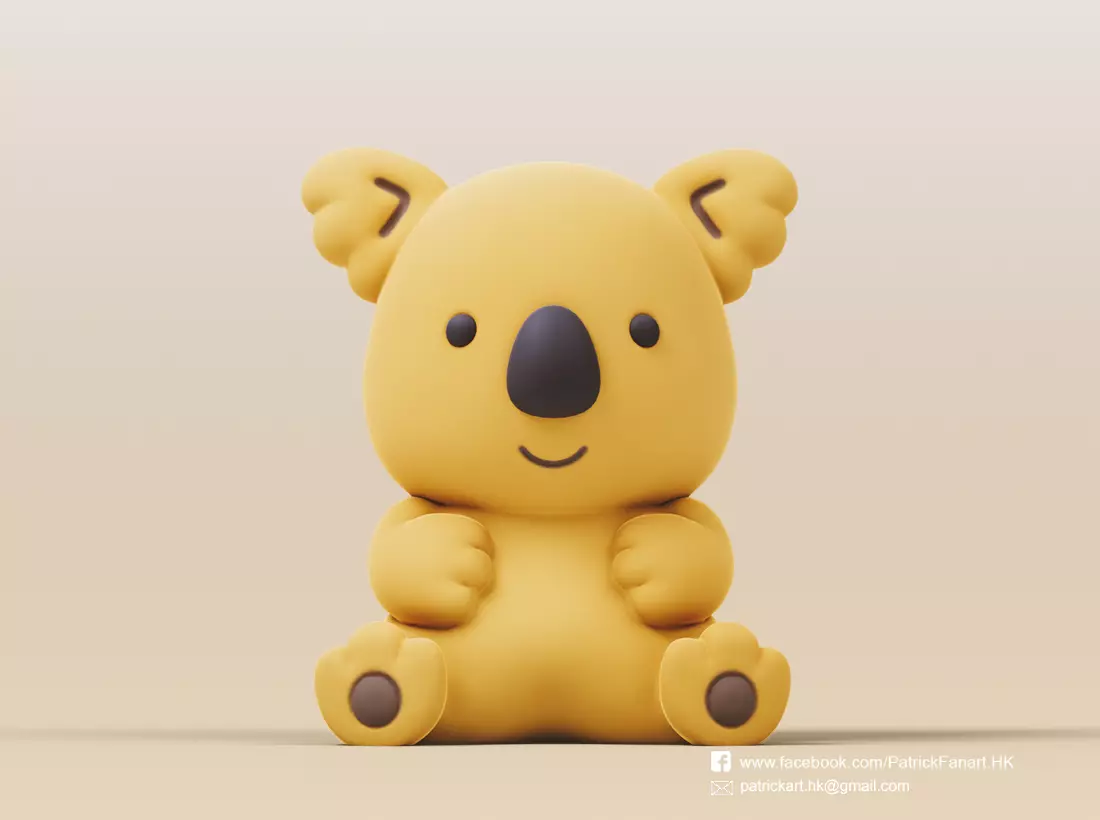 Koala-Koalas march Free 3D print model