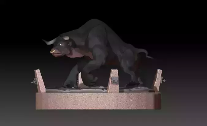 Minotaur statue of bull Free 3D model