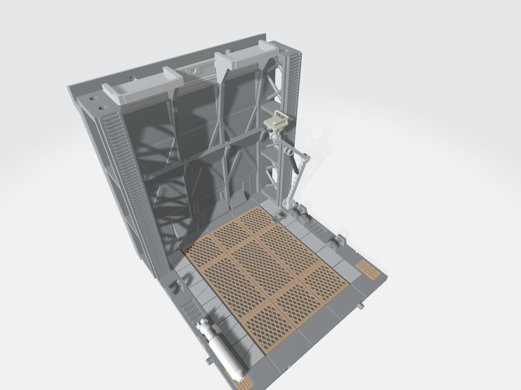 -MHB02C- Mecha Hangar Bay 02 Customizable 3D print model_10