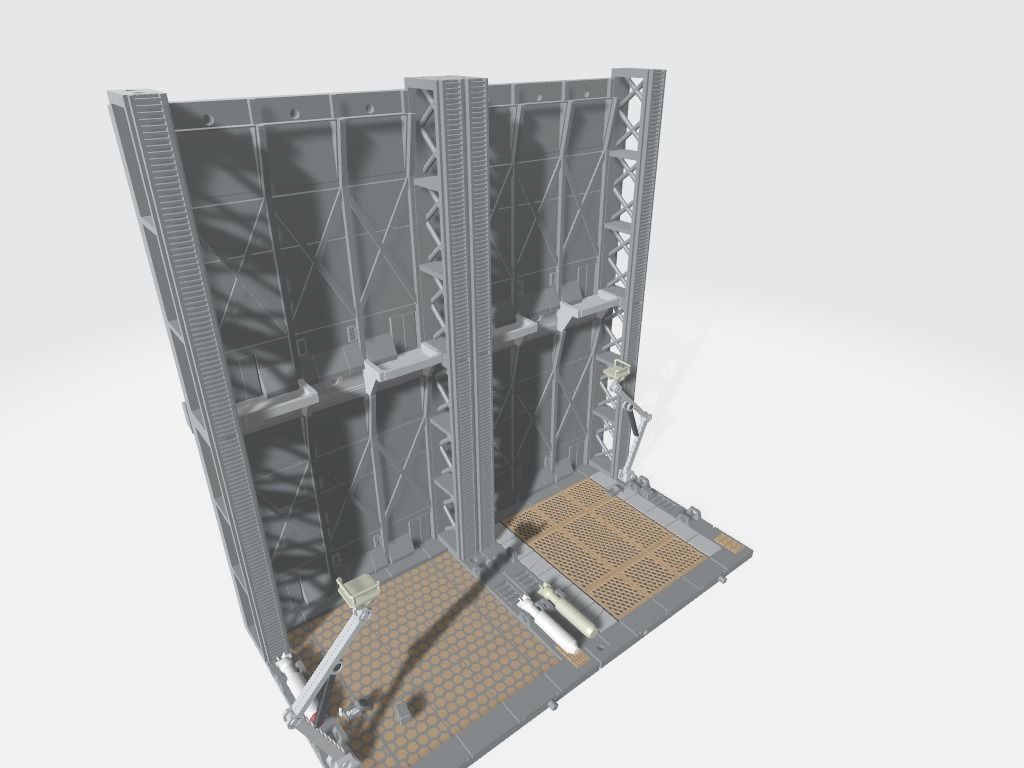 -MHB02C- Mecha Hangar Bay 02 Customizable 3D print model_15
