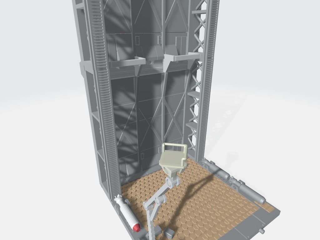 -MHB02C- Mecha Hangar Bay 02 Customizable 3D print model_13