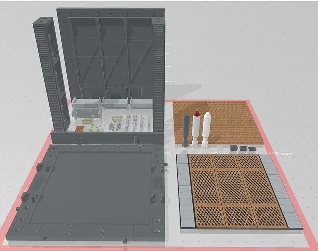 -MHB02C- Mecha Hangar Bay 02 Customizable 3D print model