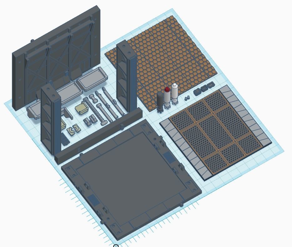 -MHB02C- Mecha Hangar Bay 02 Customizable 3D print model_5