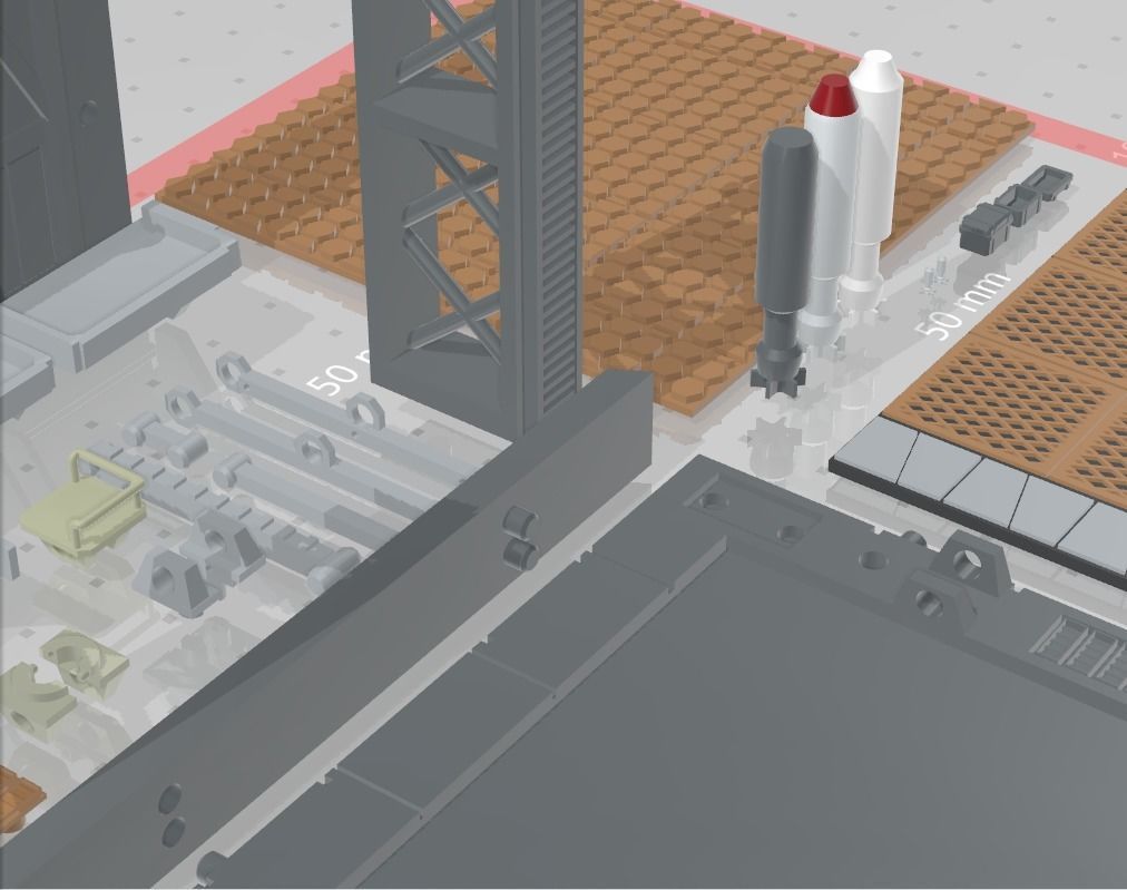 -MHB02C- Mecha Hangar Bay 02 Customizable 3D print model_2