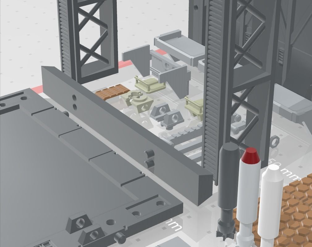 -MHB02C- Mecha Hangar Bay 02 Customizable 3D print model_1