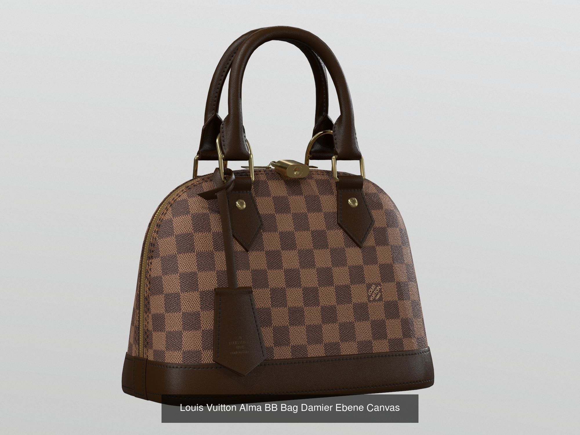 Louis Vuitton Alma BB Bag  3D Model Collection_3