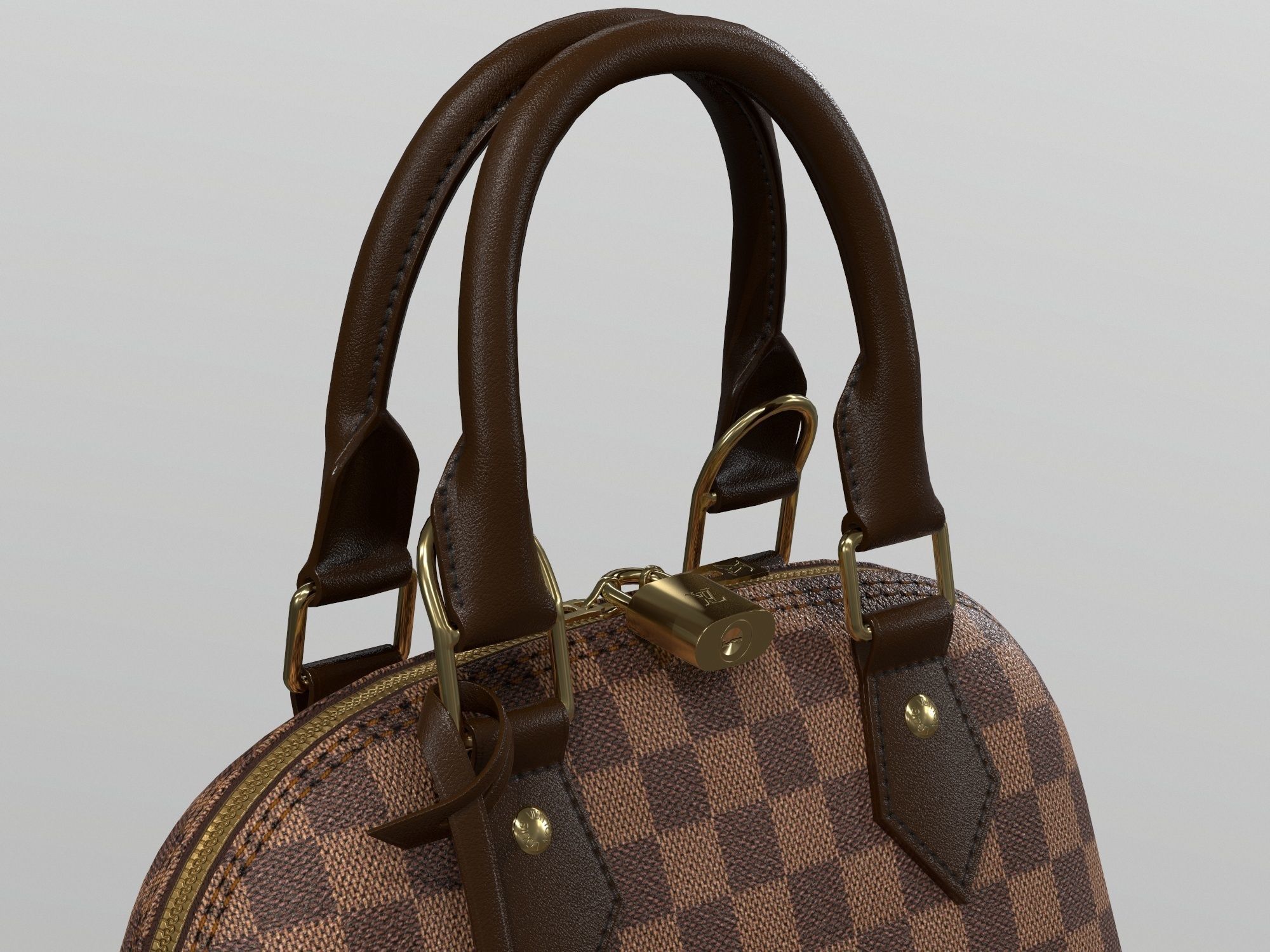 Louis Vuitton Alma BB Bag  3D Model Collection_7
