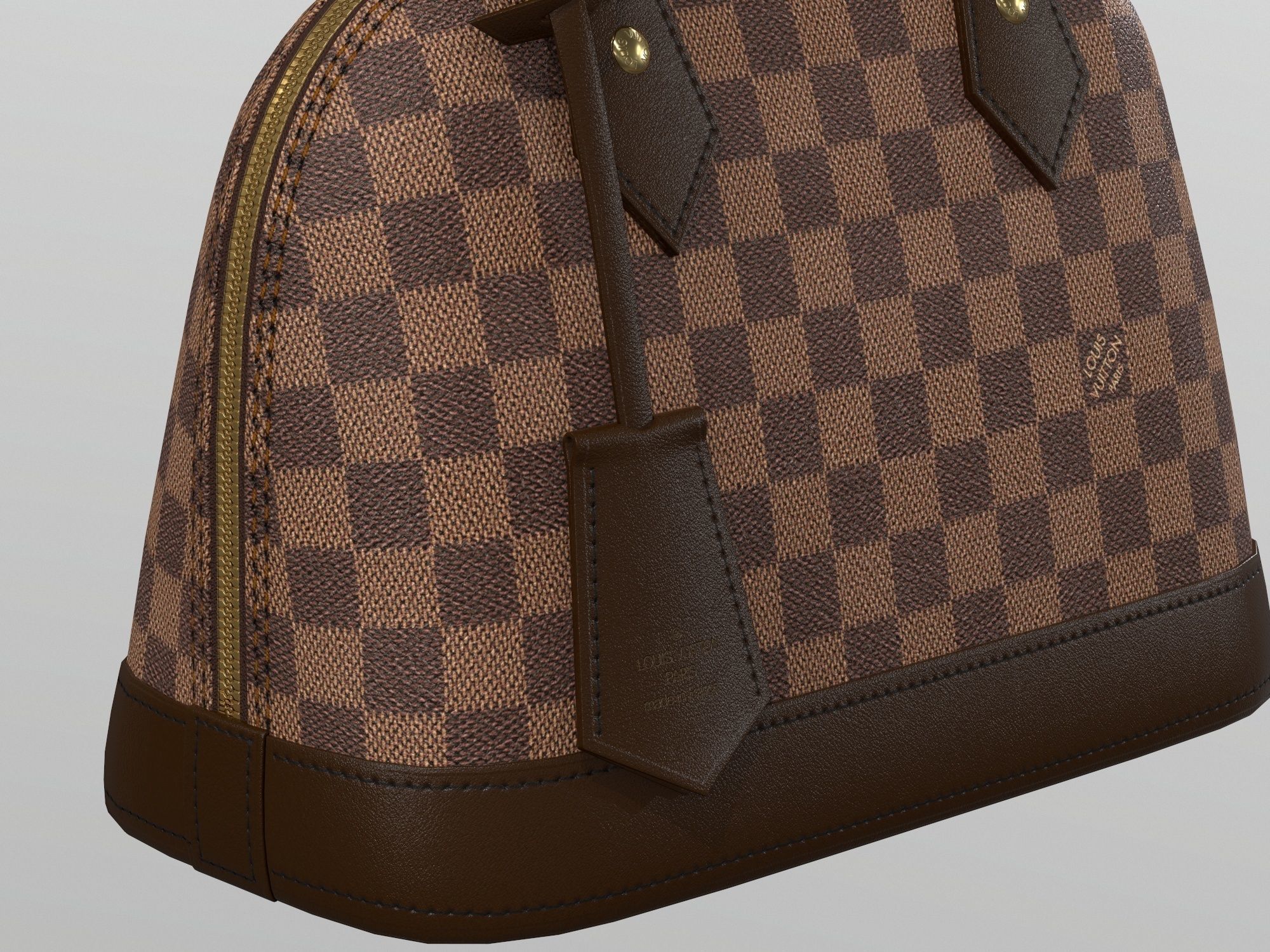 Louis Vuitton Alma BB Bag  3D Model Collection_8