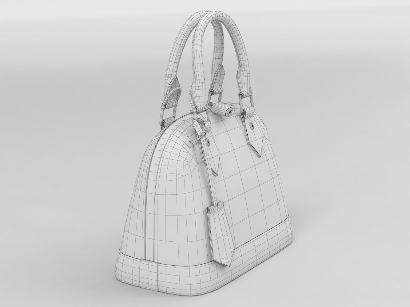 Louis Vuitton Alma BB Bag  3D Model Collection_9
