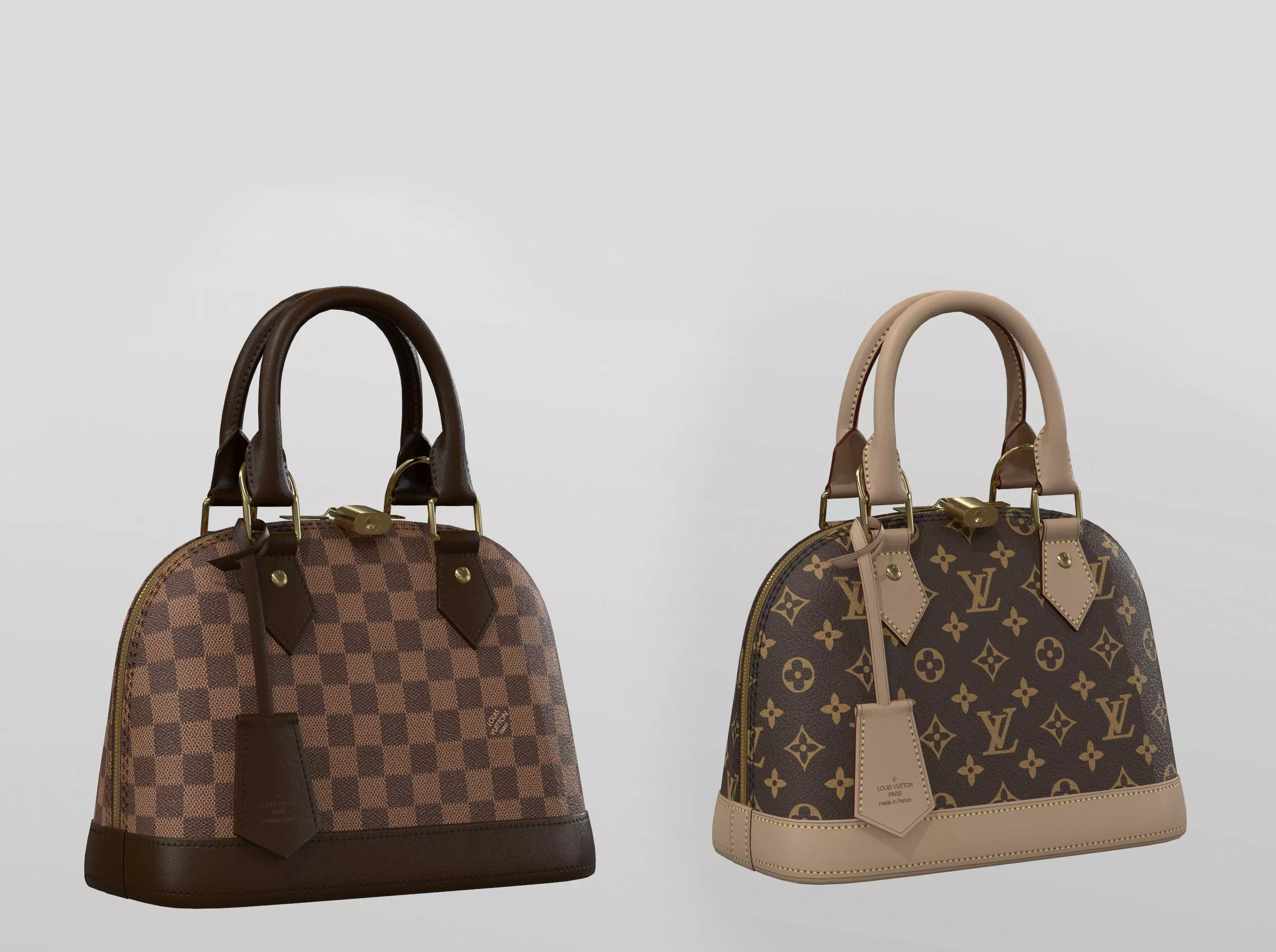 Louis Vuitton Alma BB Bag  3D Model Collection_0