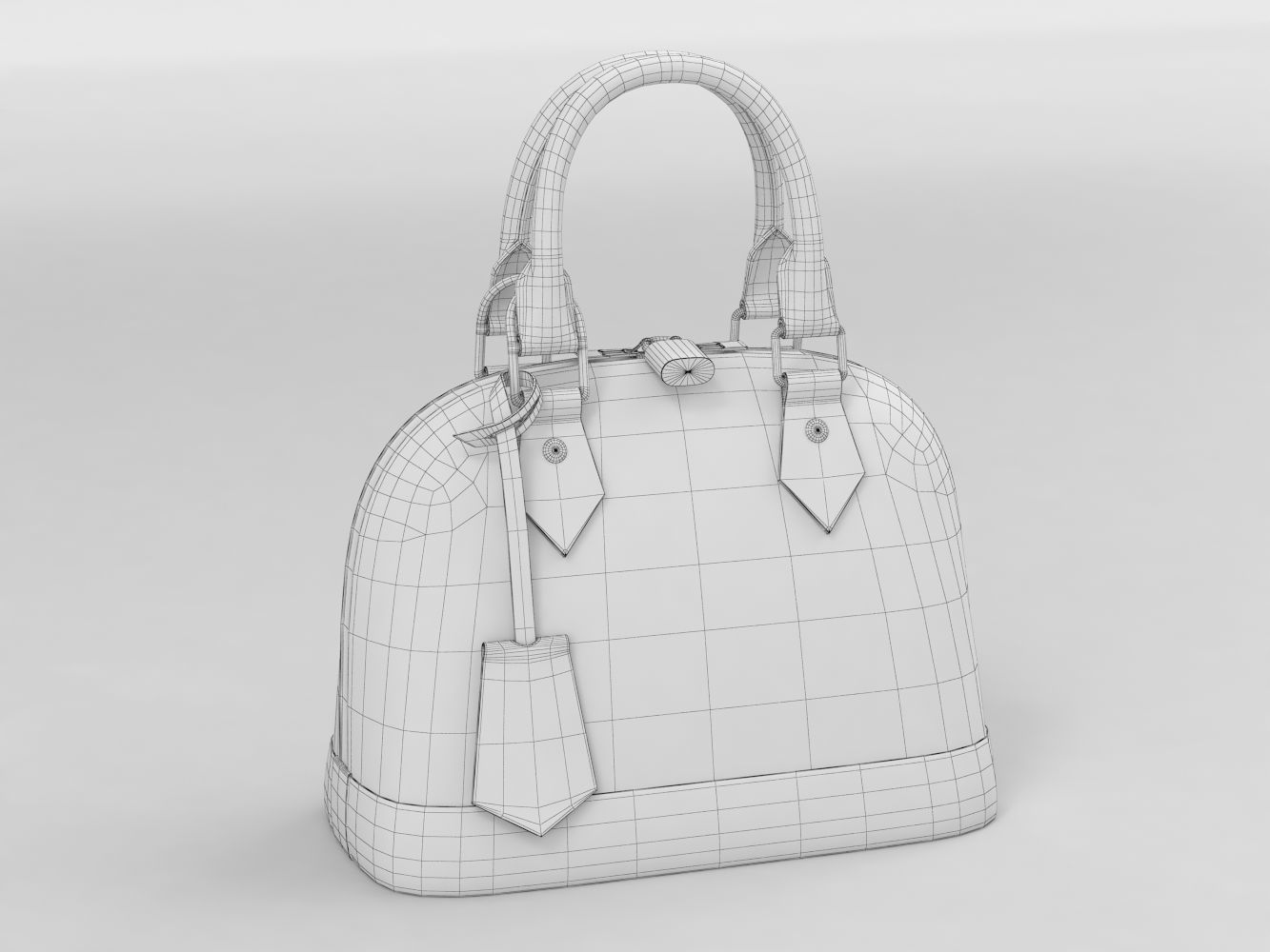 Louis Vuitton Alma BB Bag  3D Model Collection_11
