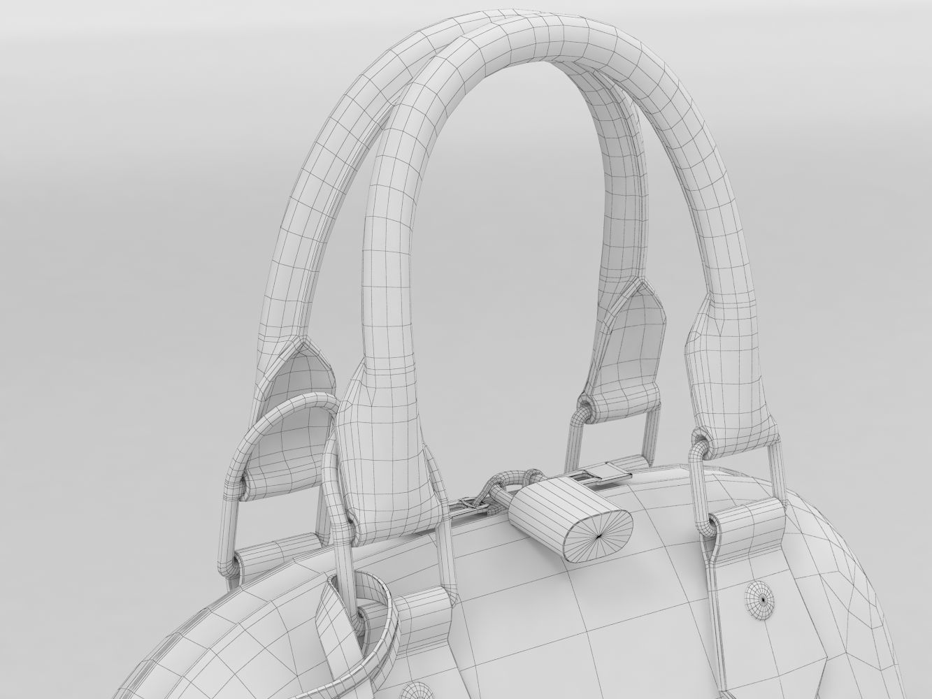 Louis Vuitton Alma BB Bag  3D Model Collection_13