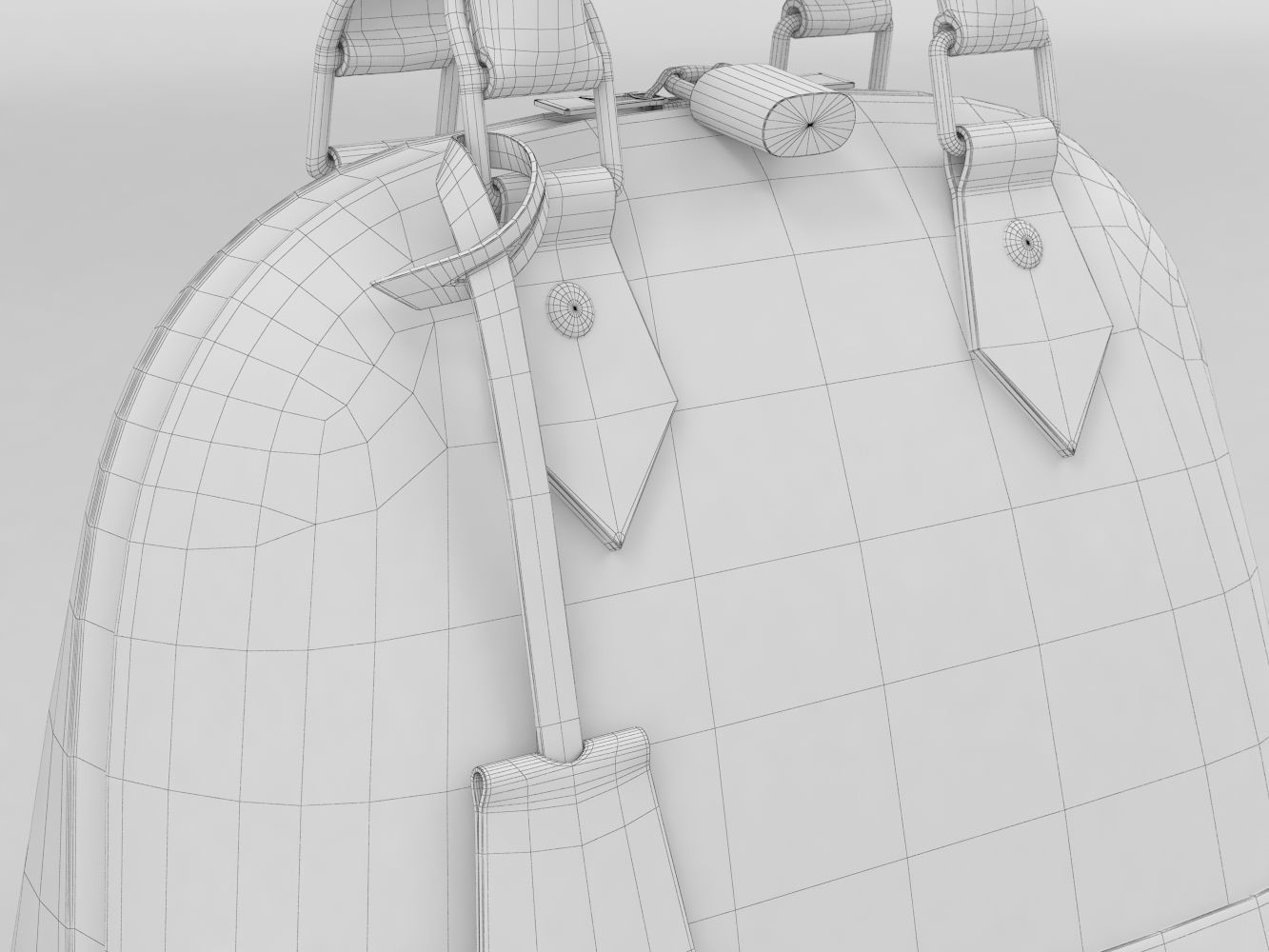 Louis Vuitton Alma BB Bag  3D Model Collection_12