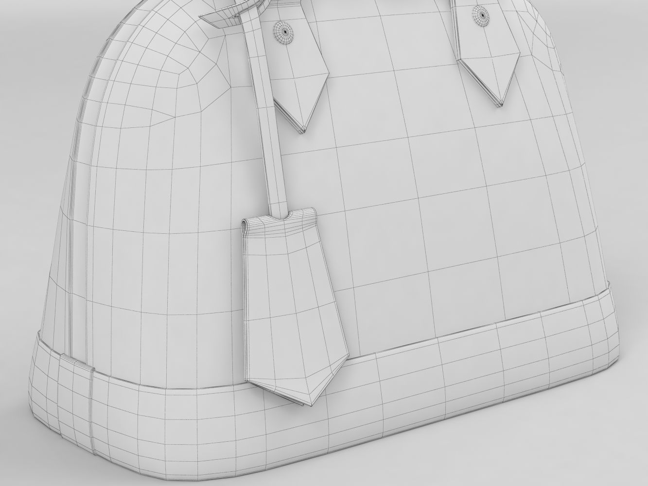Louis Vuitton Alma BB Bag  3D Model Collection_10