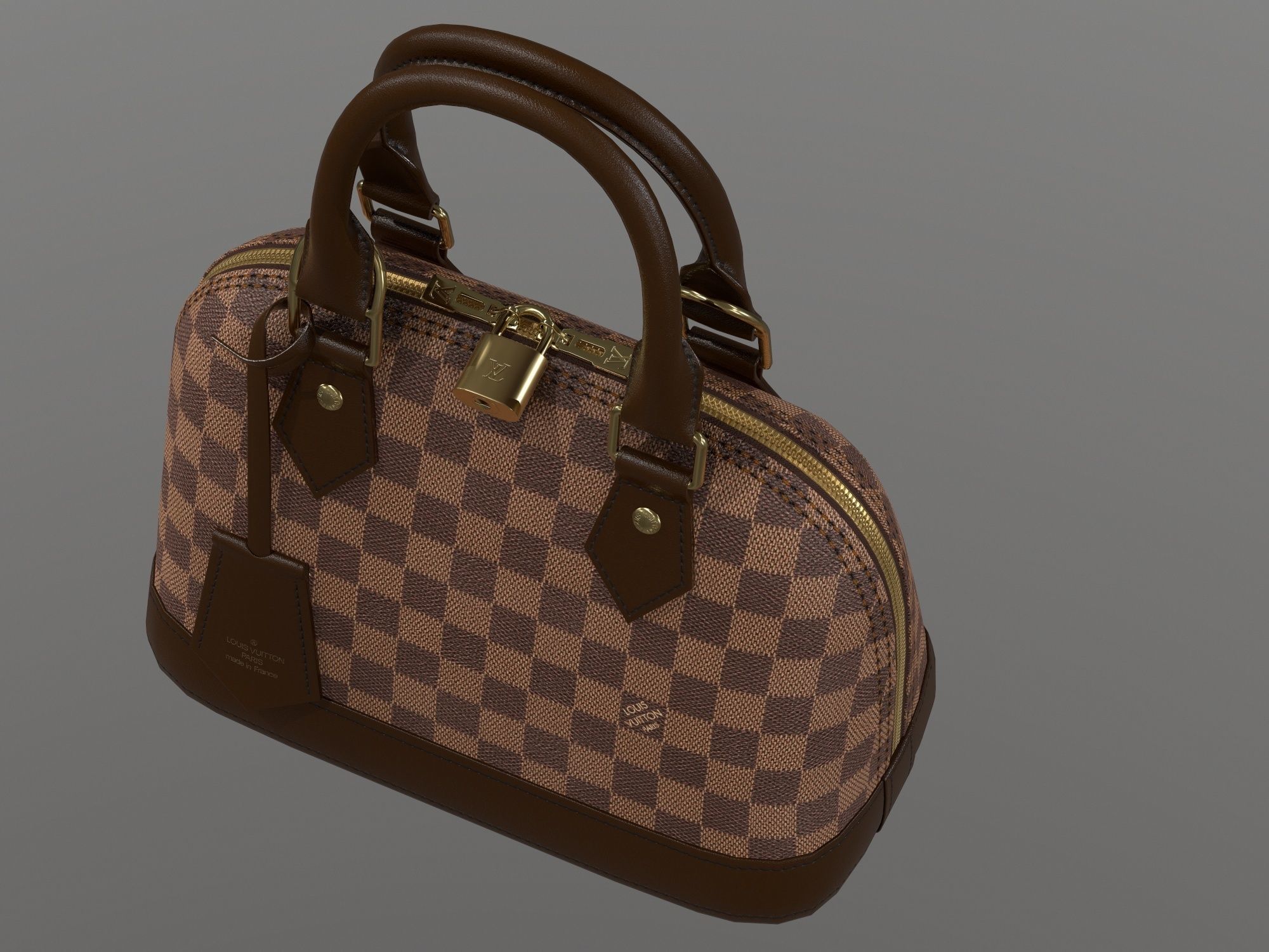 Louis Vuitton Alma BB Bag  3D Model Collection_6