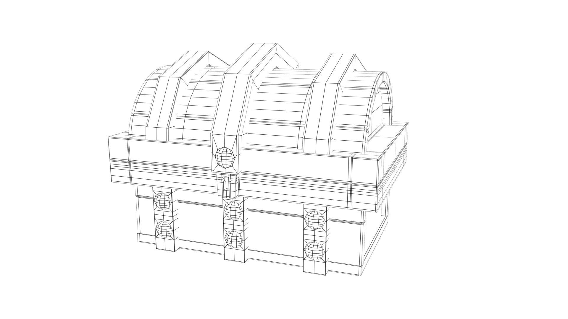 Cartoon chest Low-poly 3D model_4