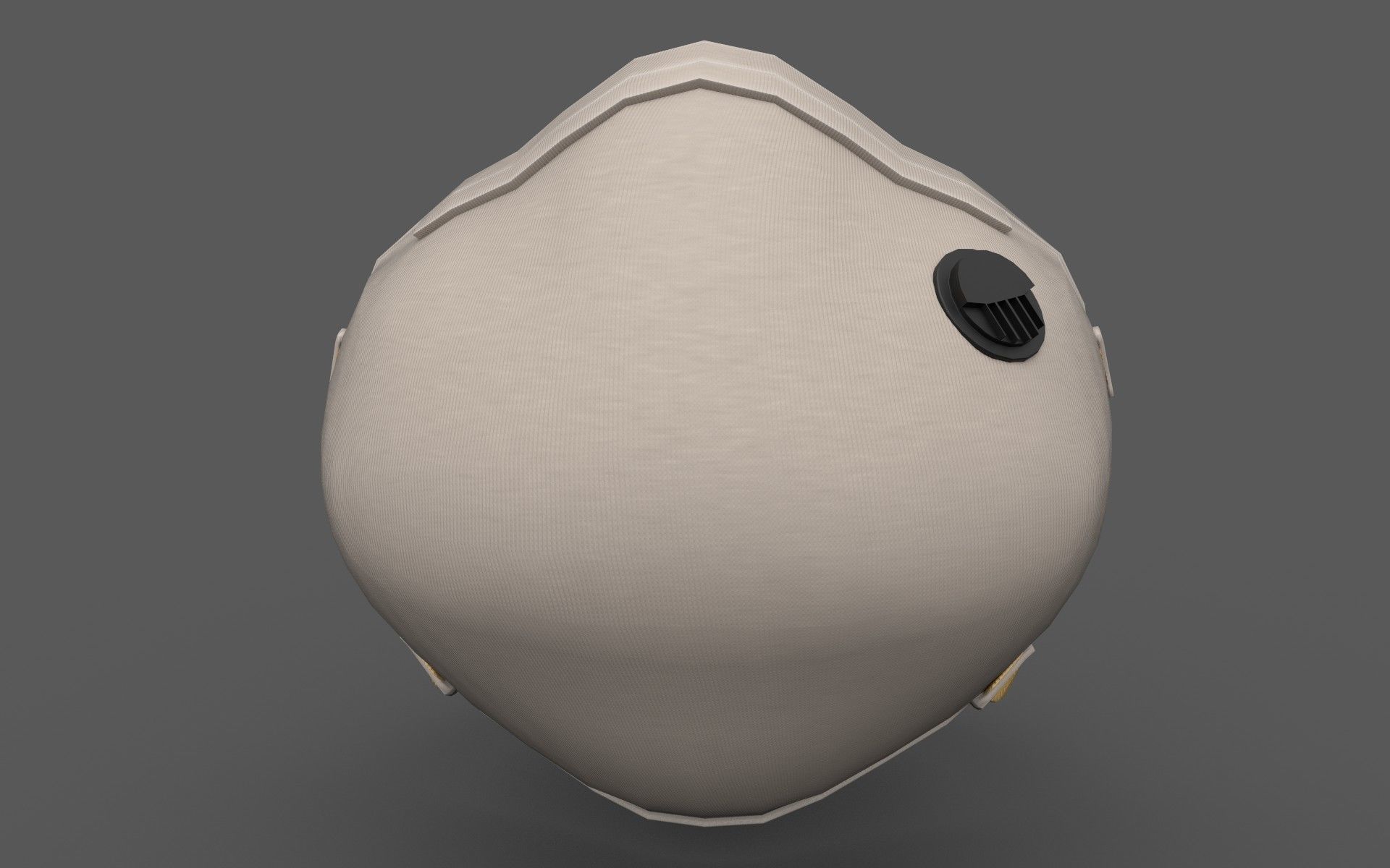 N95 Mask Low-poly 3D model_2