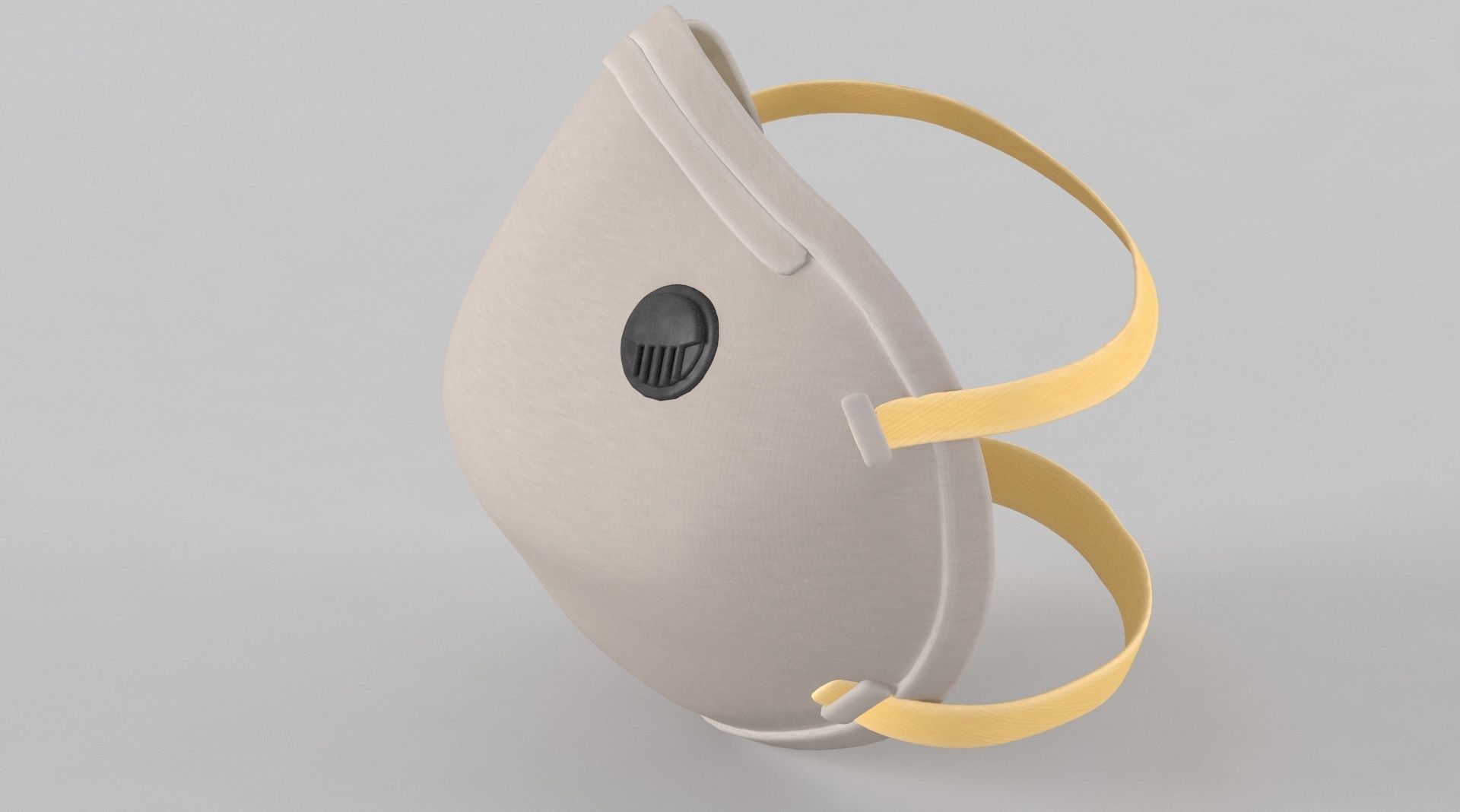 N95 Mask Low-poly 3D model_4