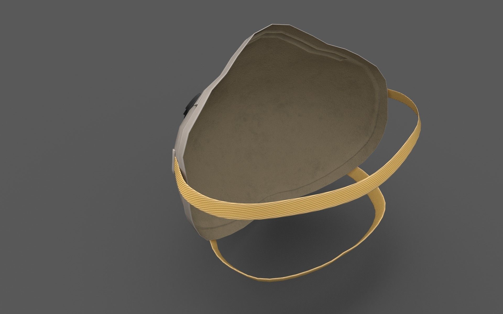 N95 Mask Low-poly 3D model_3