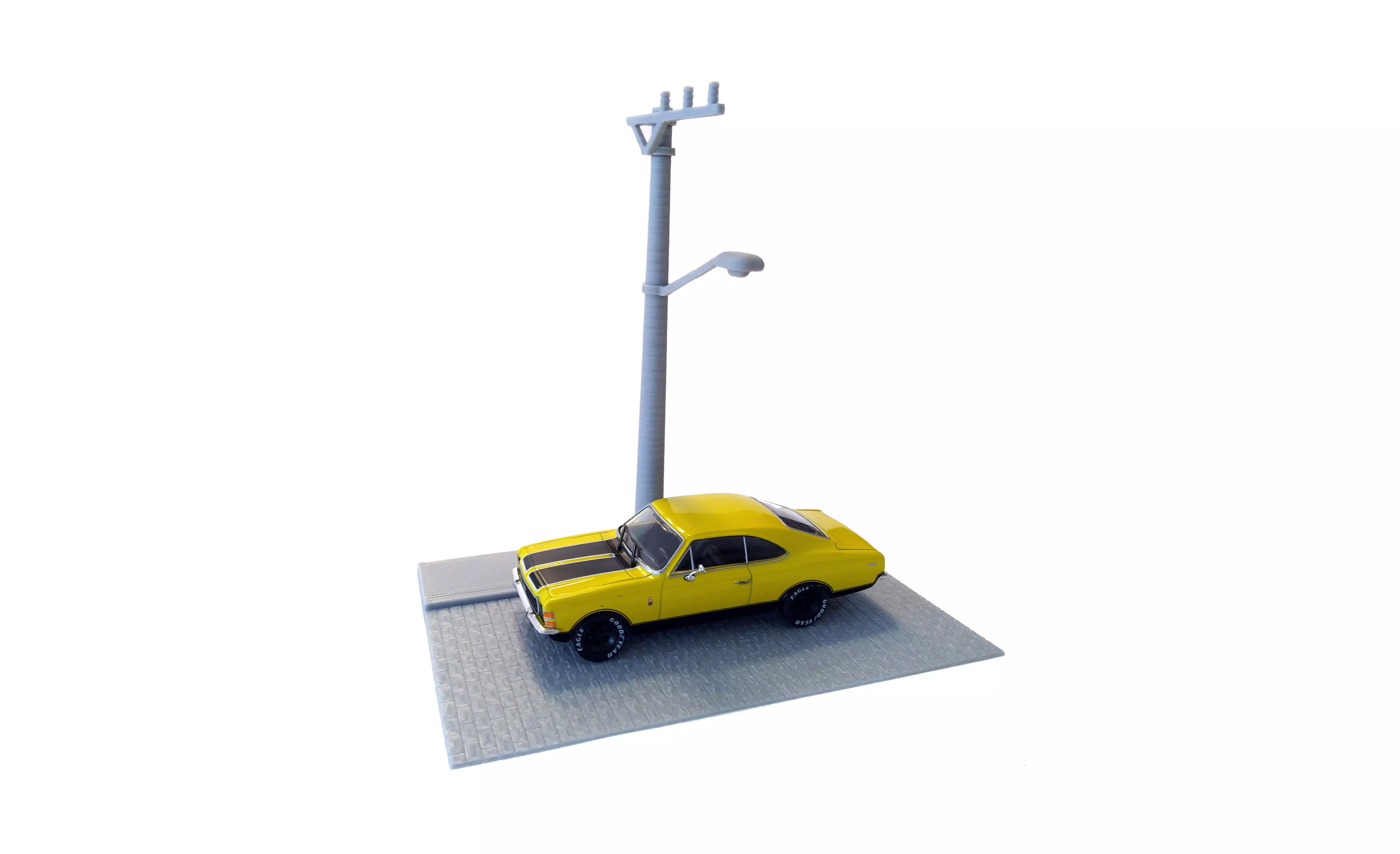 Diorama scale 1-43 - Street Miniature Car - 3d Print 3D print model