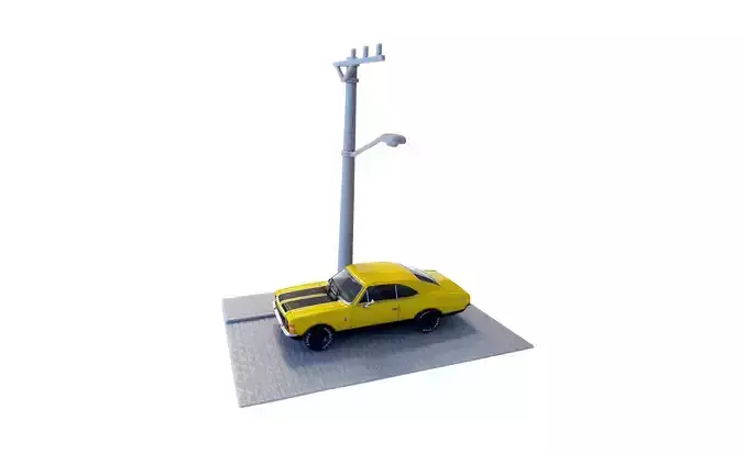 Diorama scale 1-43 -  Street Miniature Car - 3d Print