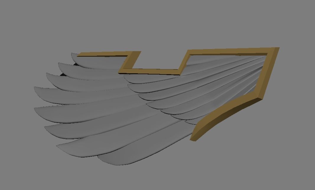 Wings for converting primaris outriders to Ravenwing Free 3D print model_1