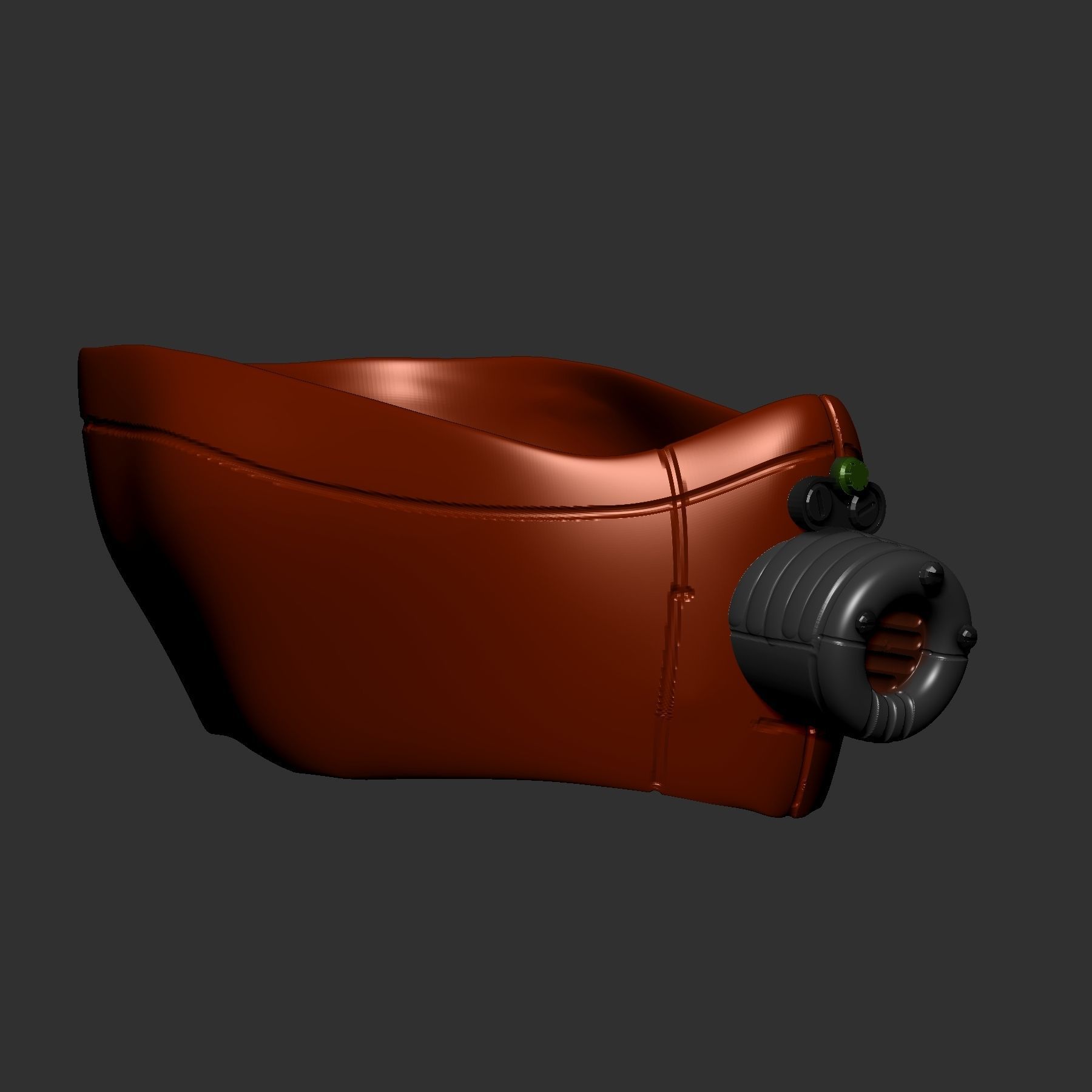 gas mask  sculpt 3d printable  3D model_4