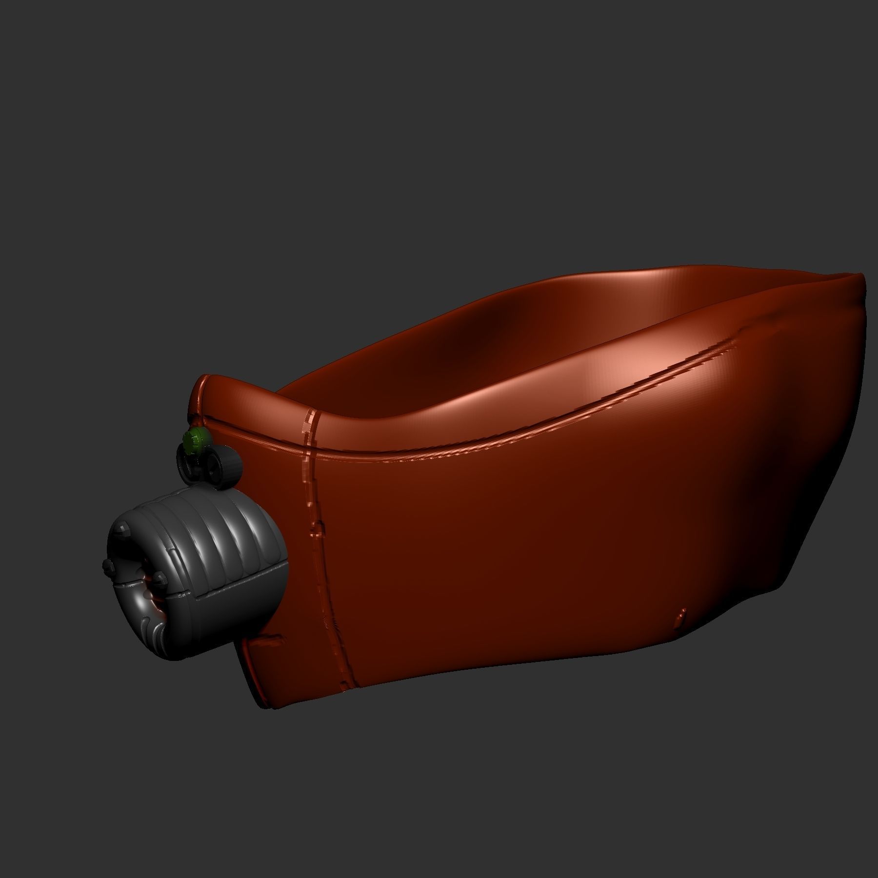 gas mask  sculpt 3d printable  3D model_3