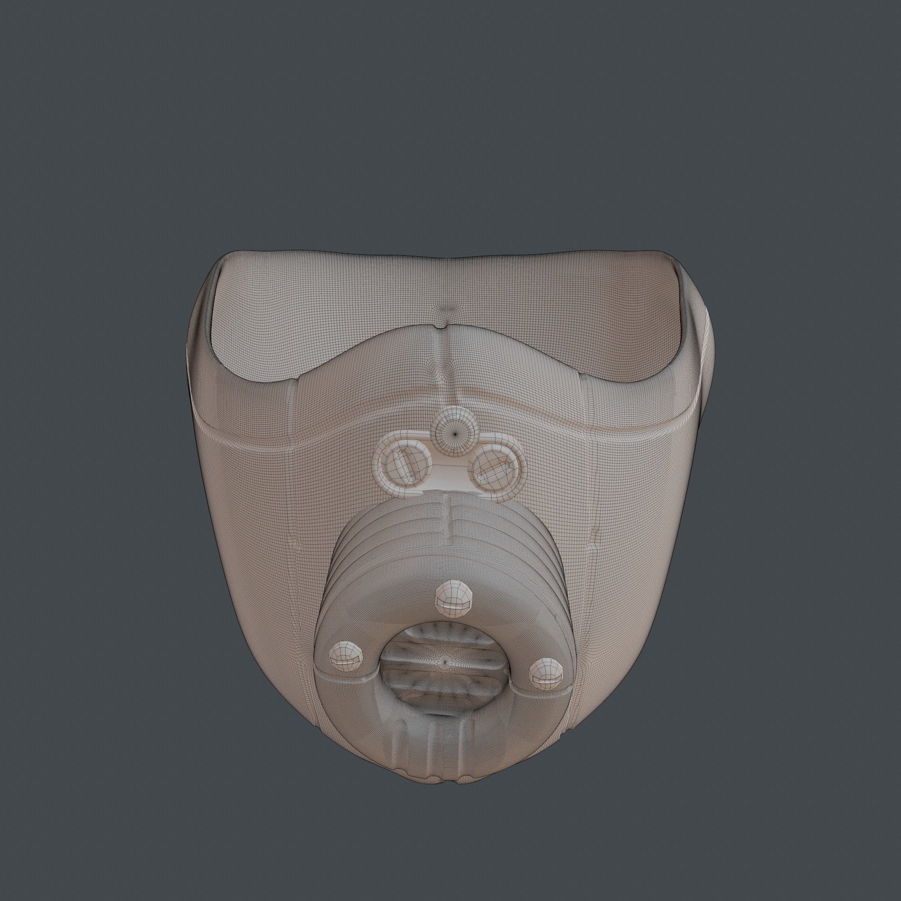 gas mask  sculpt 3d printable  3D model_8