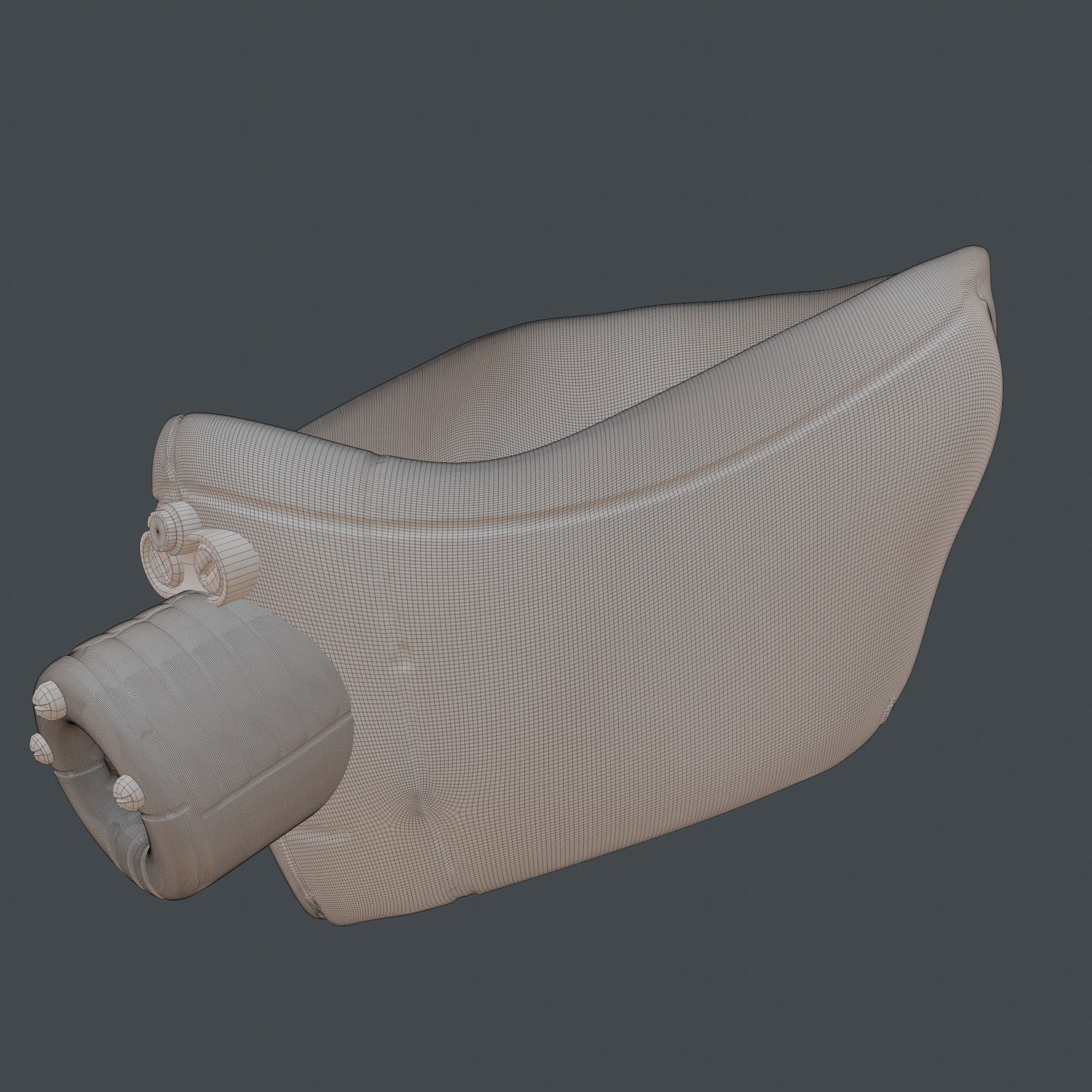 gas mask  sculpt 3d printable  3D model_9