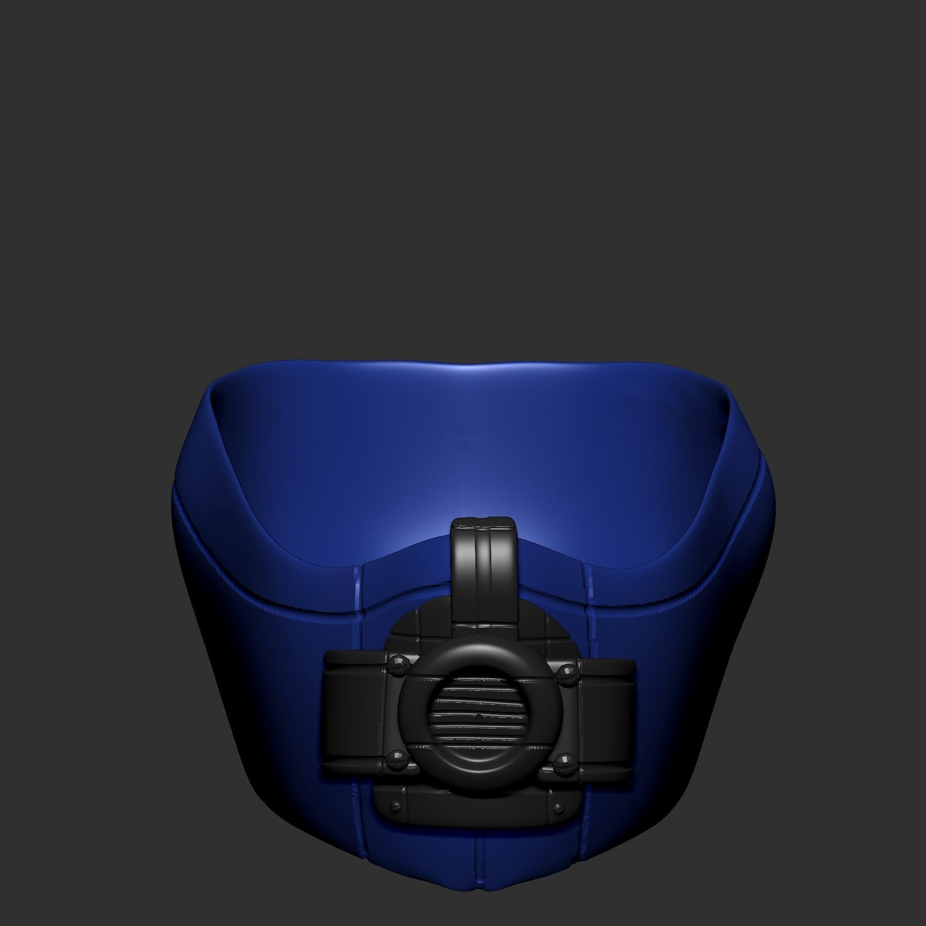 gas mask helmet scifi ver 3 sculpt 3d printable  3D model_2