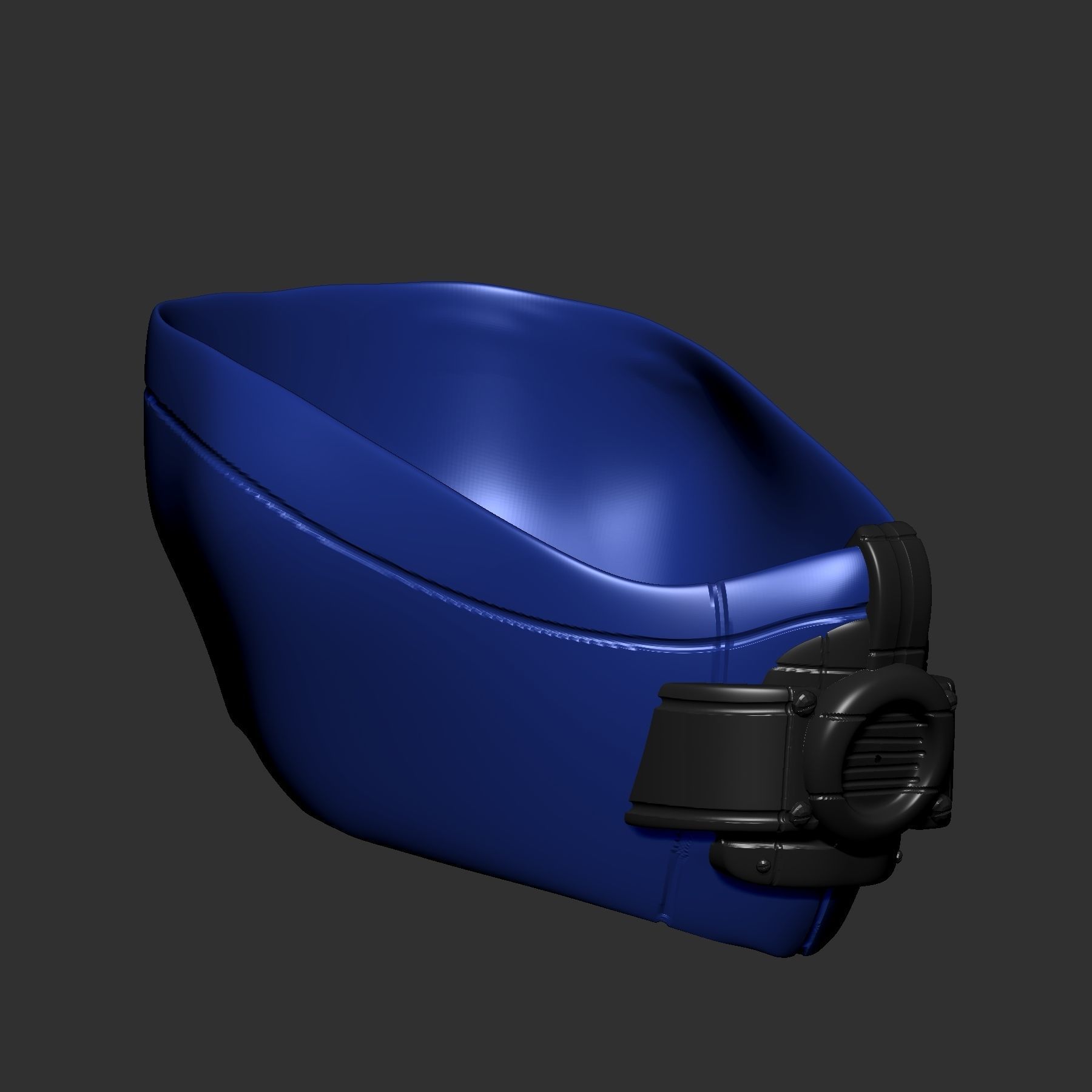 gas mask helmet scifi ver 3 sculpt 3d printable  3D model_4