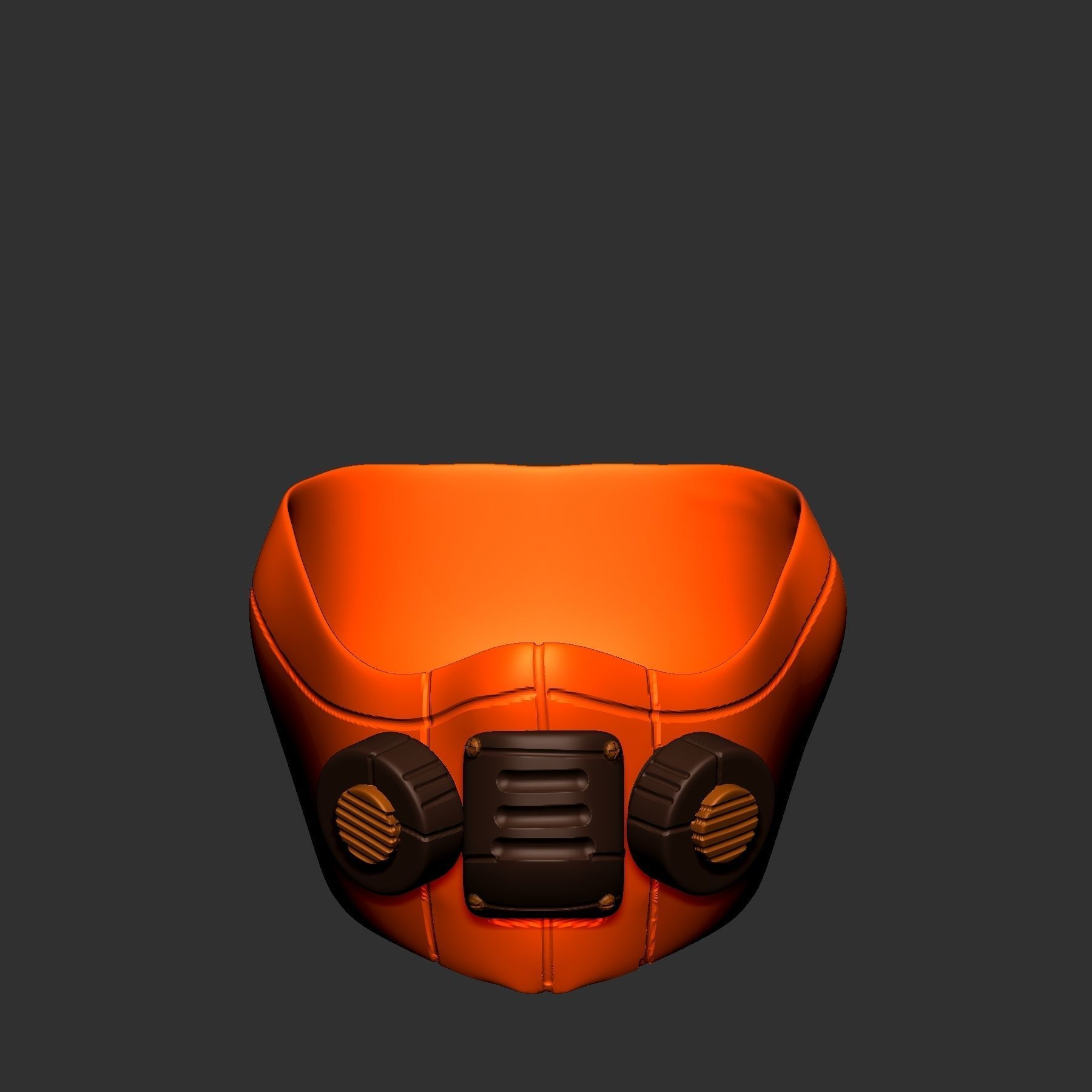 gas mask helmet scifi high poly sculpt ver 9 3d printable free 3D model ...