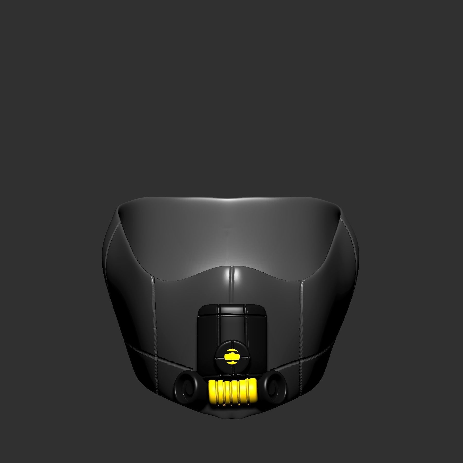 gas mask helmet scifi high poly sculpt ver4 3d printable 3D model_2