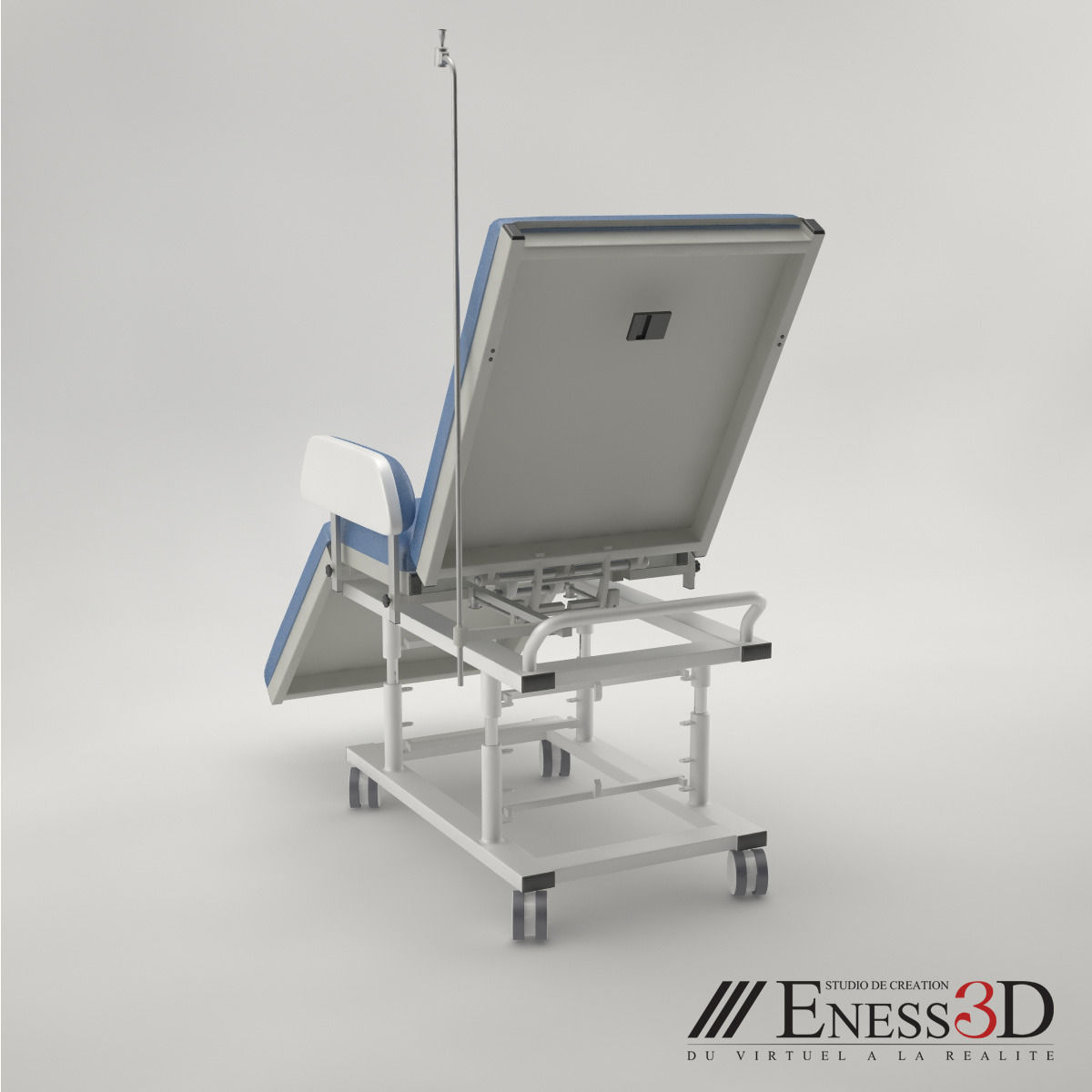 Pro - Day Care Couch medical chair 3D model_3