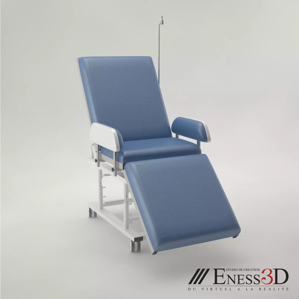 Pro - Day Care Couch medical chair 3D model_0