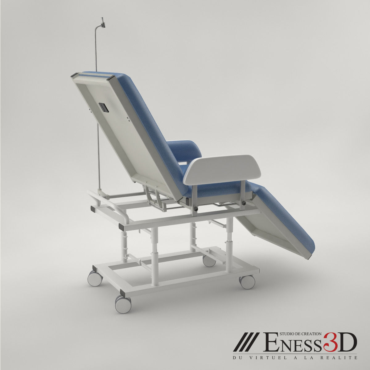 Pro - Day Care Couch medical chair 3D model_2