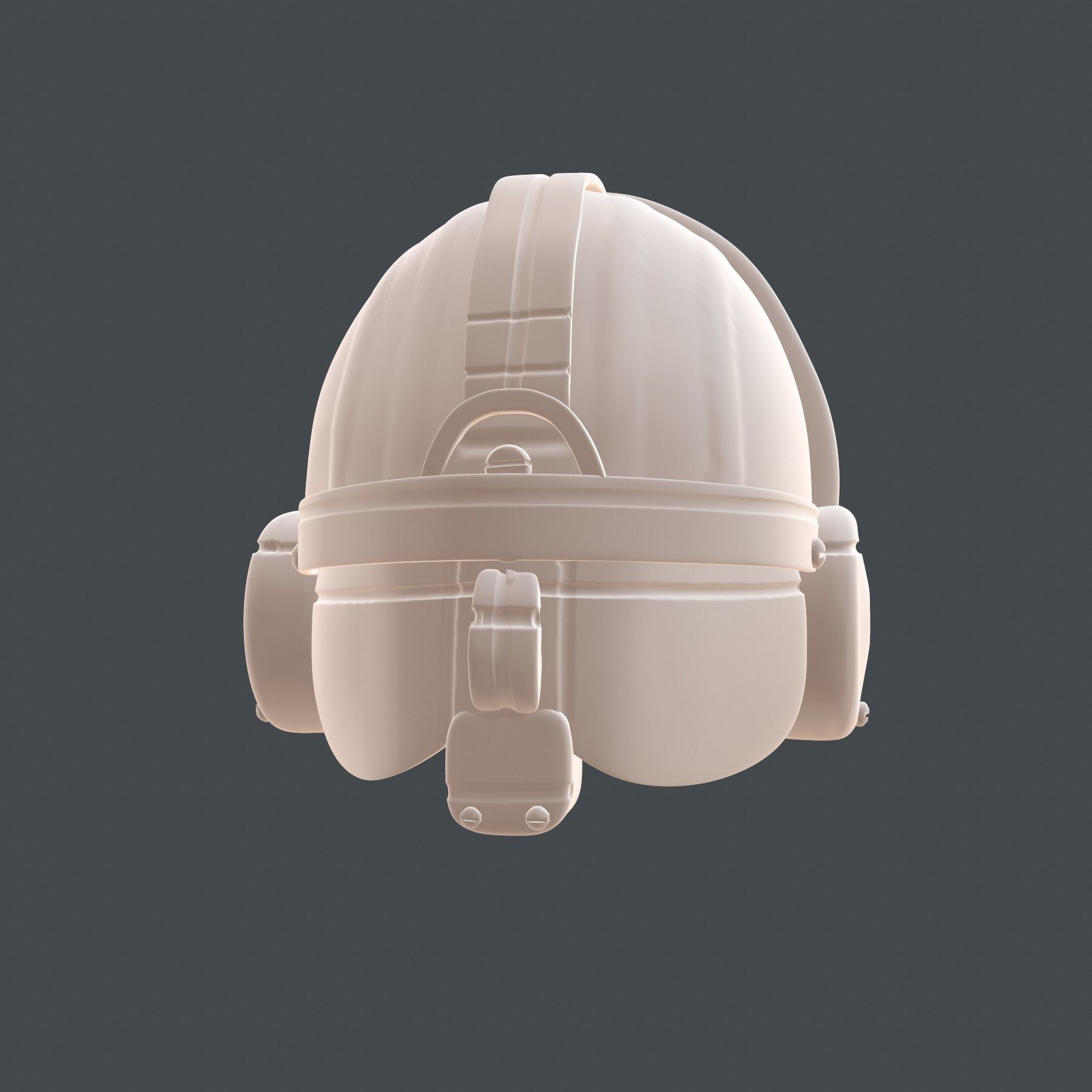 helmet high ver 3 poly sculpt 3d printable 3D model_7
