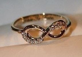infinity diamond ring 3D print model