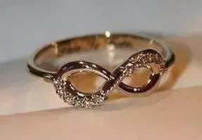 infinity diamond ring 3D print model