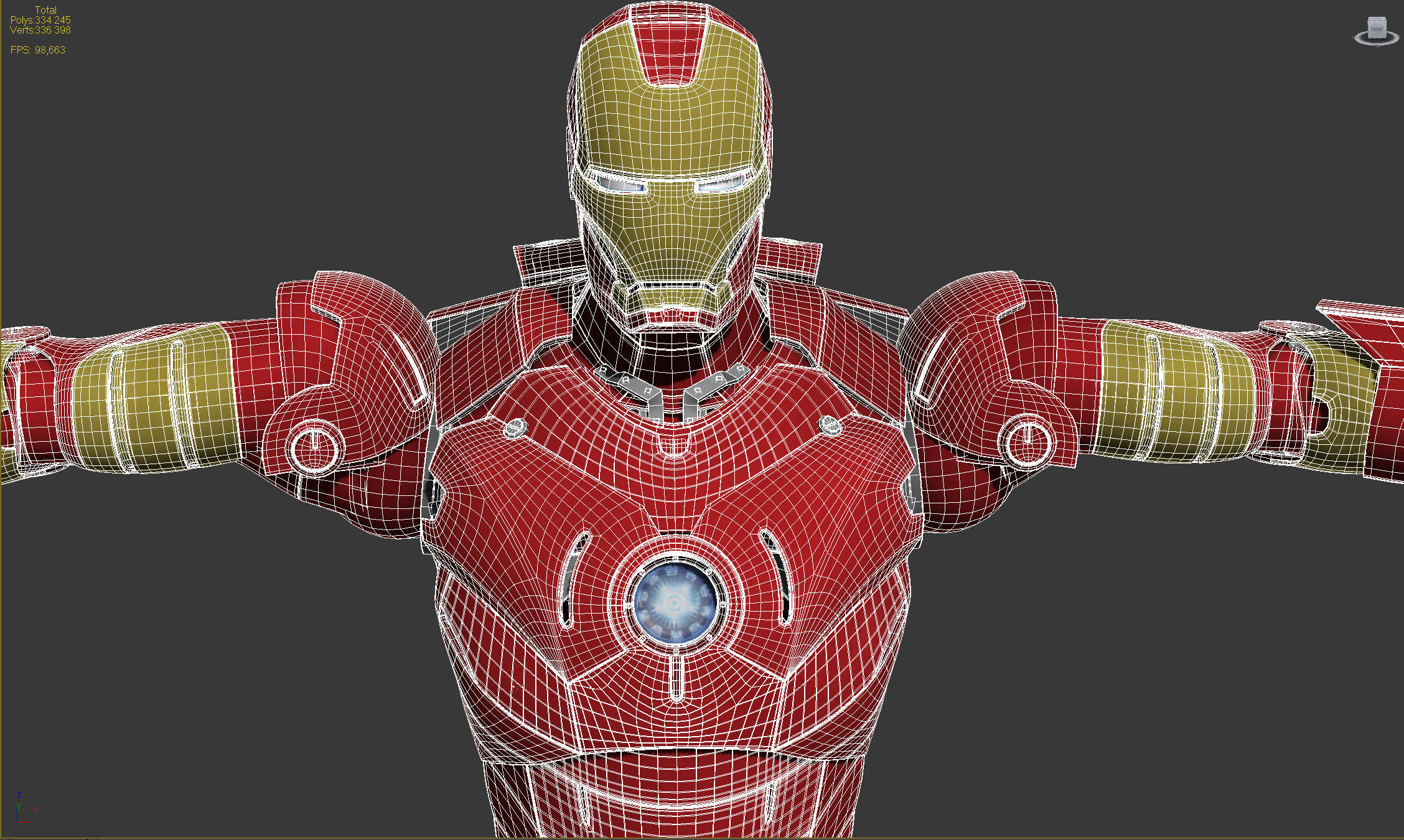 Iron Man Tony Stark Rigged 3D model_17
