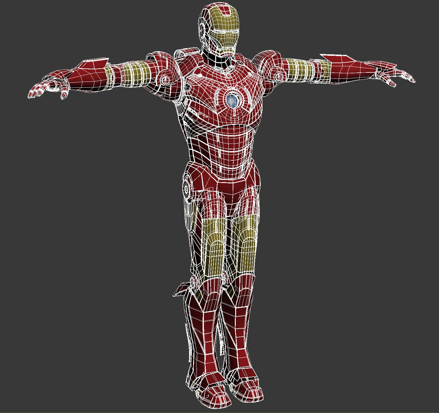 Iron Man Tony Stark Rigged 3D model_12