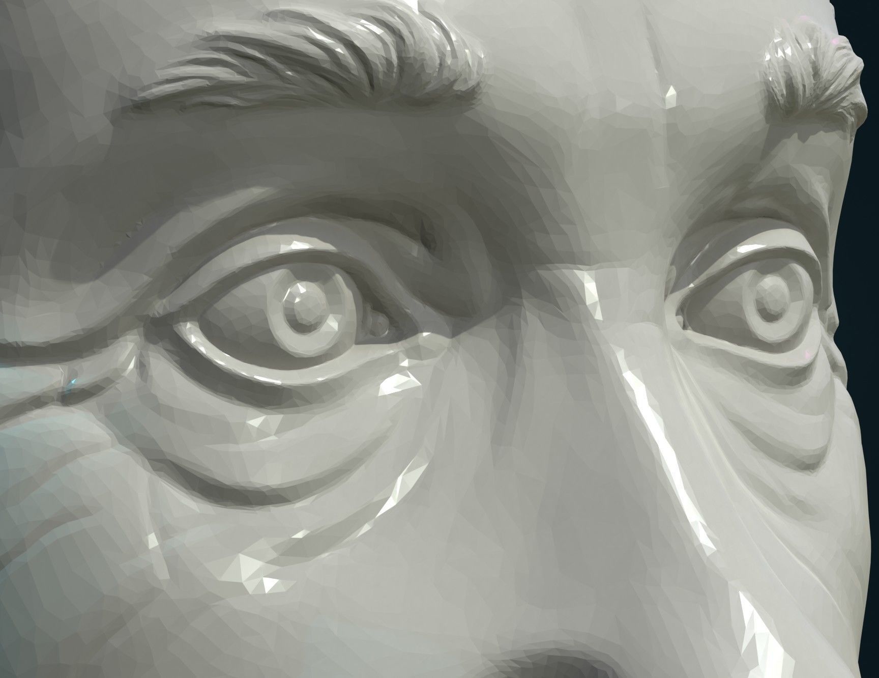 Einstein bust 3D print model_8